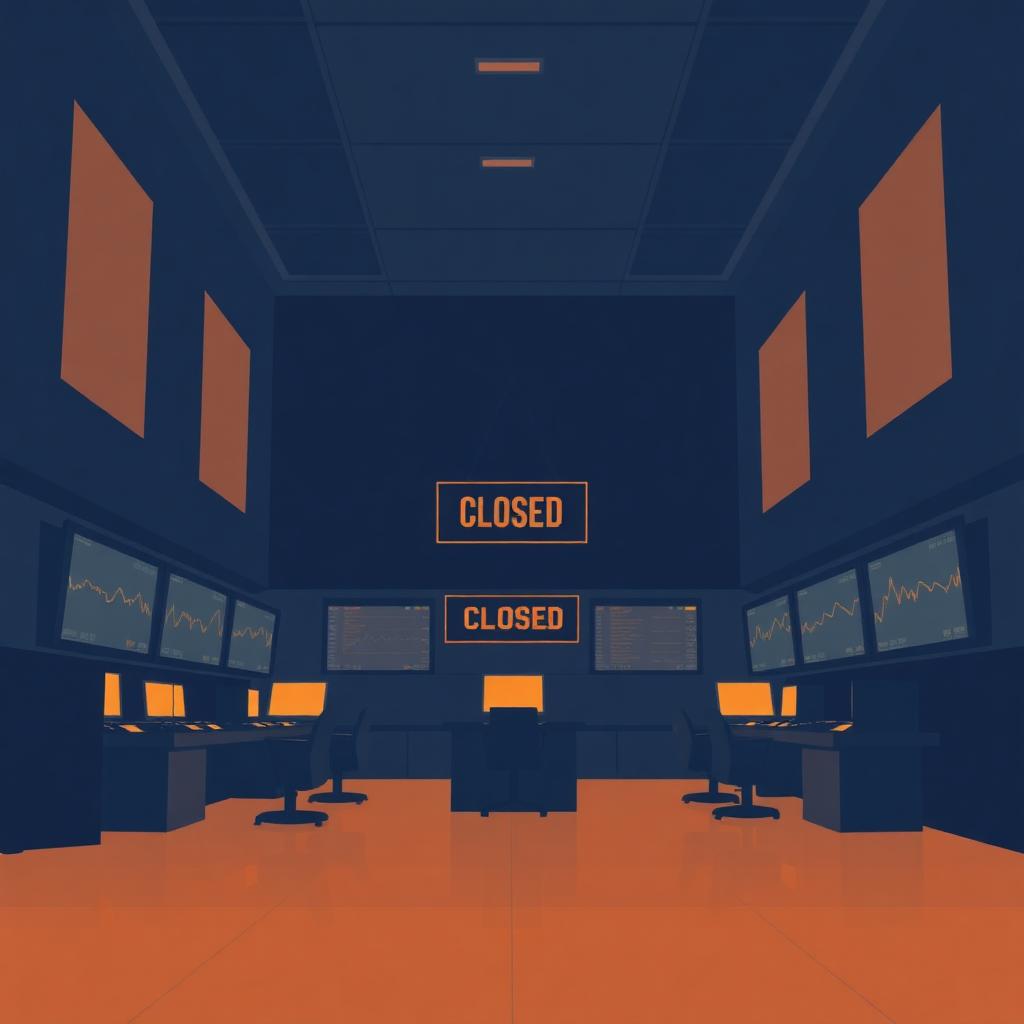 Bursa Malaysia trading floor closed